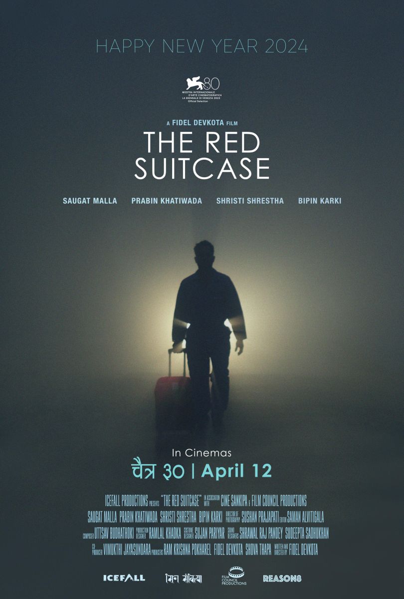 The red suitcase